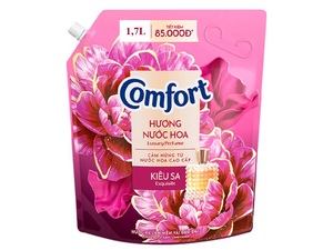 Adoucissant textile Comfort Water Parfum Pivoine 1,7L x 4 sachets - Product Image 1