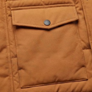 Parka d'hiver de luxe pour hommes, coupe slim, en toile, avec capuche et motif 3D, faible MOQ, vente en gros - Product Image 6