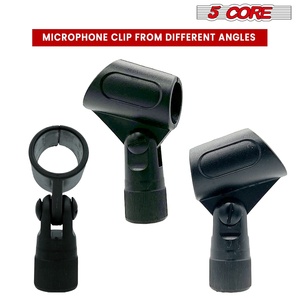 Support de microphone à 5 broches, 2 pièces avec adaptateurs à vis 5/8 à 3/8 pouces - Product Image 2