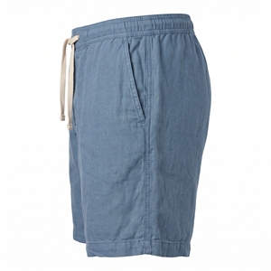 Shorts d'été pour hommes aspect lin respirant avec cordon de serrage, décontractés et légers, vente en gros OEM ODM, marque privée, faible MOQ - Product Image 2