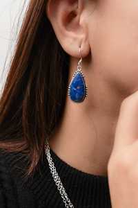 Nouvelles boucles d'oreilles pendantes bohèmes vintage en argent avec cristaux colorés, assortiment d'accessoires de bijoux plaqués argent fin, cadeau de fête - Product Image 2