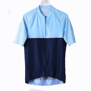 Maillot de cyclisme d'été personnalisé imprimé par transfert thermique, extensible, séchage rapide, fermeture éclair intégrale, manches courtes, Spandex/Polyester, pour équipe - Product Image 6