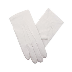 Gants de travail unisexes en nylon tricoté blanc non lavables, avec revêtement PU sur les doigts, tricot sans couture, en polyester, pour la sécurité - Product Image 5