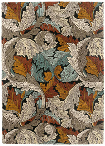 Luxury Hand Tufted New Zealand <b>Wool</b> Acanthus Leaf Botanical Area Rug Classic Designer Carpet Custom Manufacturer Factory - Product Image 1