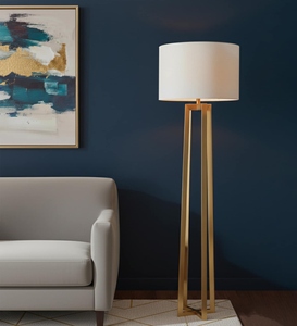 Luxury Floor Lamp OEM ODM Wholesale Factory Price Decorative Modern Home <b>Lighting</b> Minimalist Metal Base Fabric <b>Shade</b> Removable - Product Image 3