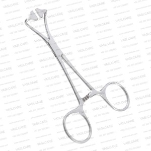 Pinza para toallas no penetrante de 5-1/4″ (13.3cm) de acero inoxidable atraumática para toallas quirúrgicas con punta cruzada dentada - Product Image 2