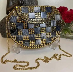 Bolso de mujer de moda con diseño de mosaico hecho a mano para fiestas nocturnas a precio mayorista de LUXURY CRAFTS - Product Image 2