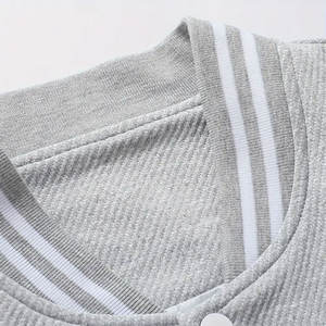 Blouson universitaire décontracté en coton tricoté coupe-vent et respirant – Vente chaude en gros - Product Image 4