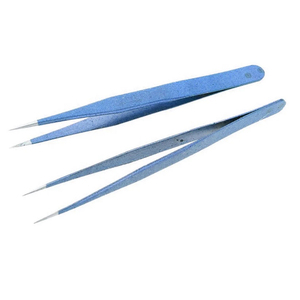 Pinzas profesionales para extensión de pestañas con puntas de fibra para un agarre perfecto a las pestañas, nunca se deslizan, pinzas para extensión de pestañas. - Product Image 3