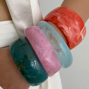 Bracelets en résine de créateur Premium RR Enterprises pour femmes, accessoires de mode ethniques, bijoux, trouvailles d'Inde - Product Image 4