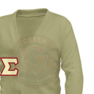 Sorority Fraternity Sigma Men's Women's <b>Acrylic</b> Knitted Cardigan Sweaters Sigma Greek <b>Letter</b> Print Casual Design Collage wear - Product Image 5
