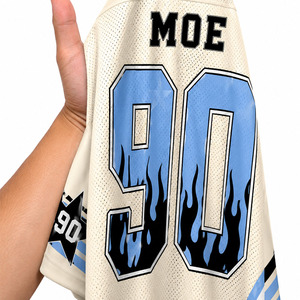 Maillot de football américain unisexe personnalisé par sublimation, style athlétique, respirant, vintage, fournisseur en gros, haut de sport OEM - Product Image 4