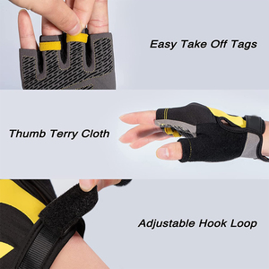 Premium Quality Custom <b>Half</b> Finger Workout Weightlifting Gloves Fitness Lifting Non <b>Slip</b> Breathable Gym Weightlifting Gloves - Product Image 4