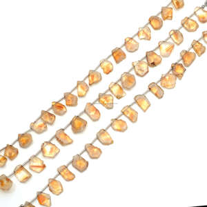 Citrine naturelle bio en forme de tranche lisse 8 pouces 6x9 à 13x18mm perles brin de pierres précieuses pour la meilleure fabrication de bijoux matériau de pierre utilisé - Product Image 1