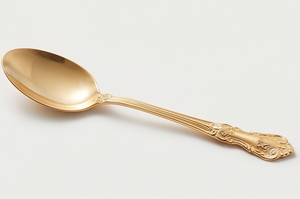 Ensemble de cuillères à thé élégantes finition or avec manches ornées, compatibles lave-vaisselle, pour occasions de mariage - Product Image 3