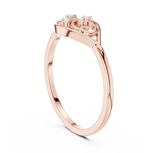 Anillo de Diamantes de Oro Sólido de 14k para Mujer, Corte Brillante Redondo, Anillo de Compromiso Clásico, Apilable, Diseño Minimalista, para Regalo - Product Image 6