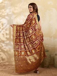 Dupatta Bandhani india al por mayor - Product Image 3