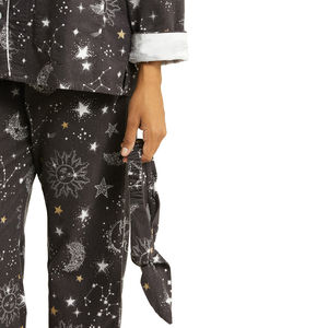 Camisones de Satén 100% Algodón Estampados para Mujer, Conjuntos de Pijama con Cintura Elástica, Transpirables, MOQ Bajo, Más Vendidos - Product Image 5