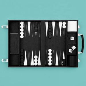 Customized PU Leather Chips Case Solid <b>Backgammon</b> <b>Set</b> Games Boards Handmade Premium Quality Leather <b>Backgammon</b> <b>Set</b> - Product Image 4