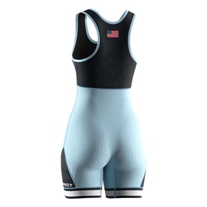 <b>Women's</b> Wrestling <b>Singlet</b> Sublimation Print Fitted One-Piece Moisture Wicking Spandex Polyester Front Logo Adult Size - Product Image 6