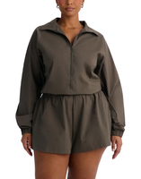 Ensemble de shorts coupe-vent streetwear personnalisés de haute qualité 100% polyester imperméable et coupe-vent pour femmes