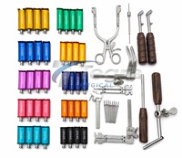 Ensemble de 58 instruments de chirurgie cervicale Caspar de qualité supérieure, pour neurochirurgie et orthopédie, avec lames argentées et boîte