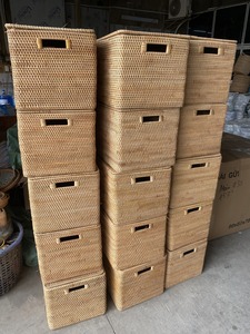 Custom Natural PE Rattan <b>Storage</b> <b>Baskets</b> Handwoven Metal Frame Multifunction Bathroom Sustainable Eco-Friendly Food Vietnam 2026 - Product Image 3