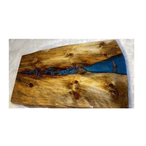 Bandeja de Madera y Resina para Servir Alimentos, al Mejor Precio, Forma Rectangular, Bandeja Hecha a Mano, Bandeja de Madera de Nogal y Resina, Nueva Llegada - Product Image 1