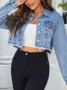 Veste boutonnée à manches longues pour femme ROMEO INDUSTRY, hiver, unie, avec logo sur le devant, respirante, écologique, anti-plis, tricotée, ourlet brut - Product Image 4