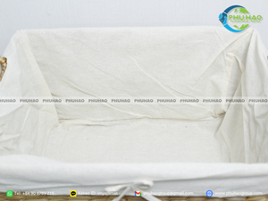 Handcrafted WATER HYACINTH <b>STORAGE</b> <b>BASKET</b> Laundry <b>Basket</b> <b>Large</b> <b>Storage</b> Hamper Vietnam Home Decor - Product Image 3