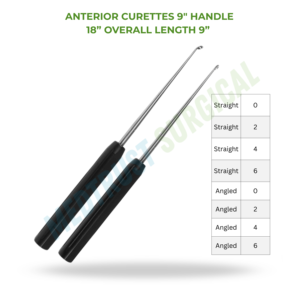Curetas Anteriores de 18 Pulgadas, Instrumento Quirúrgico para Cirugía de Columna Vertebral, Herramienta de Cureta Ósea Quirúrgica - Product Image 2