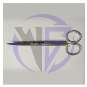 Ciseaux chirurgicaux manuels, tranchants/à pointe arrondie, 5 pouces, tête angulaire, acier inoxydable, certifiés CE, Wenquar Surgical - Product Image 3