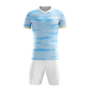 ชุดฟุตบอลแบบซับลิเมชั่นสั่งทำสำหรับผู้ใหญ่ ปี 2026 ขายส่ง เสื้อซ้อมฤดูร้อนแขนสั้น โพลีเอสเตอร์ 100% สำหรับผู้ชาย ดีไซน์ใหม่ - Product Image 4