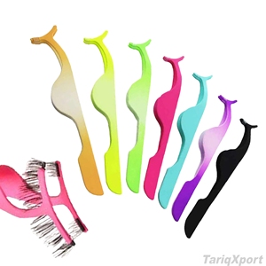 ที่หนีบขนตาแบบมืออาชีพ TARIQXPORT ปรับแต่งโลโก้ได้  วัสดุสแตนเลส จับถนัดมือ - Product Image 2