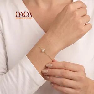สร้อยข้อมือเพชรทรงลูกแพร์เพาะเลี้ยงในห้องปฏิบัติการแบบเม็ดเดี่ยวสำหรับผู้หญิง ดีไซน์หรูหราประดับขอบแบบ Bezel สร้อยข้อมือแบบมินิมอล - Product Image 6