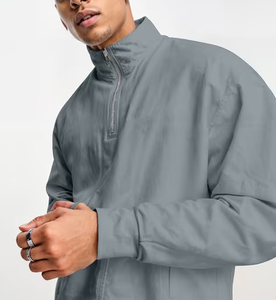 เสื้อสเวตเชิ้ตผู้ชายแบบซิป 1/4  ผ้าเฟรนช์เทอร์รี่เนื้อหนัก 380 GSM คุณภาพสูง ผลิตตามแบบ OEM  ออกแบบโลโก้ตามสั่ง  ขนาดตามสั่ง  ผ้าฝ้าย 100%  ทรงโอเวอร์ไซส์ - Product Image 2