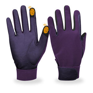 Gants d'équitation en cuir OEM personnalisés, gants de course équestre, gants de sécurité pour équitation, gants tactiles antidérapants pour sport équestre - Product Image 1