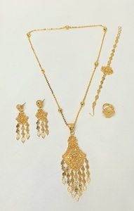 24kt Gold Plated <b>Arabic</b> Collection Fashion Jewelry Sets - Product Image 4