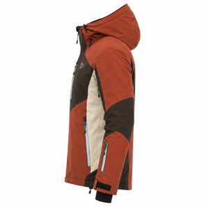 Veste de ski imperméable à capuche pour homme, en polyester color-block, technologie Tex, fermeture éclair sur le devant, pour les activités de plein air - Product Image 4