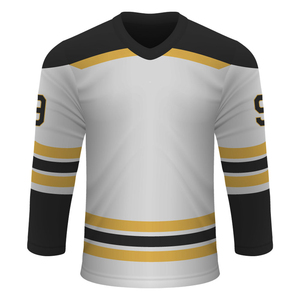 Jersey de Hockey sobre Hielo Ligero con Logotipo Personalizado, 100% Poliéster, Mangas Largas, Cuello en V, Transpirable, de Secado Rápido - Product Image 1