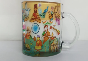 Taza de Vidrio Transparente con Impresión por Sublimación, Taza de Café de Vidrio Personalizada con Logotipo Impreso a Todo Color - Product Image 3