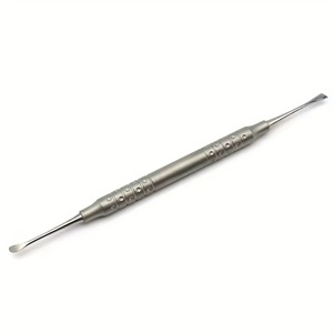 Curettes d'élévation de sinus pour implants dentaires professionnels, 3 pièces, argentées, avec poignée moletée, en acier inoxydable, instrument de chirurgie osseuse orale - Product Image 5