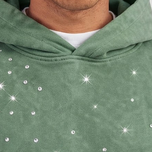 Sudadera con Pedrería para Hombre, Nueva Colección en Oferta, Estilo Único, Transpirable, Mezcla de Algodón Ligero - Product Image 3