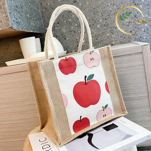 Premium Handmade Jute Zipper Tote Bag with Stylish Design - Product Image 1
