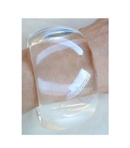 กำไลข้อมือเรซิ่นทรงกลม คุณภาพสูงสุด งานแฮนด์เมด ทนทาน ชุดกำไลอะคริลิค ขายส่ง ราคาดีที่สุด ดีไซน์เรียบง่าย รูปทรงไม่สมมาตร แบบเปิด - Product Image 1