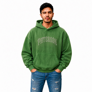 Sweat à capuche personnalisé pour homme en molleton de coton, marque privée, streetwear, fabricant de vêtements en gros pour les marques américaines, britanniques et européennes - Product Image 5