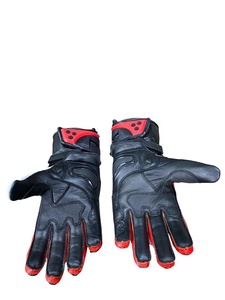 Gants de moto en cuir à doigts complets, noirs et verts, respirants, compatibles écran tactile, unisexes, équipement de protection pour le cyclisme, fermeture auto-agrippante - Product Image 2