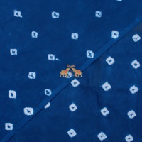 Tela de algodón puro con estampado de mármol Tie Dye azul marino Premium para confección y ropa