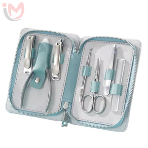 Professional 7pcs Luxury Nail Manicure & Pedicure Set with 3-in-1 Nail Clipper Portable & Durable Stainless Steel <b>Box</b> Packed - Product Image 1