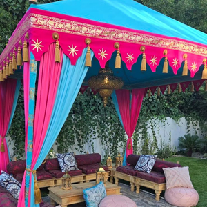 Carpa de Lujo para Bodas Maharaja, Carpa de Jardín Personalizable, Hecha a Mano, de PVC Premium, Impermeable, con Estructura de Hierro - Product Image 2
